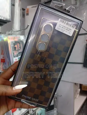 Brown Phone Case Designed for the Samsung Galaxy Z Fold Series.