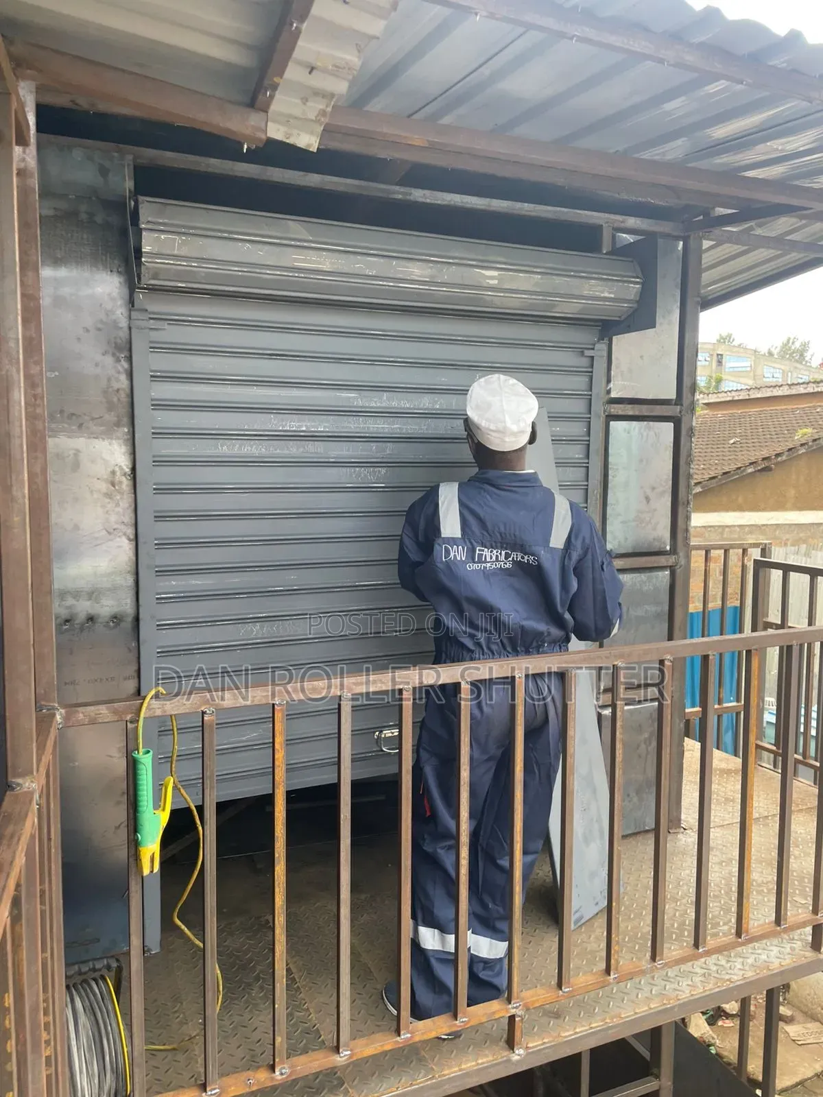 Motorized Security Shop Door – Protects