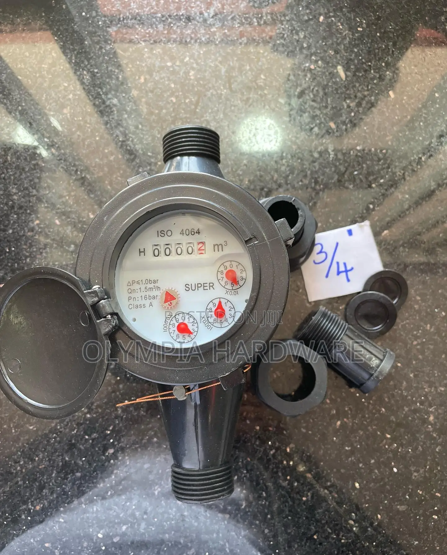 Water Meter Plastic 3/4