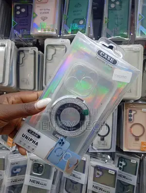 Unipha Branded Phone Case Is a Holographic Clear Back Cover