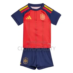 Spain Home Kids World Cup Jersey 2026.