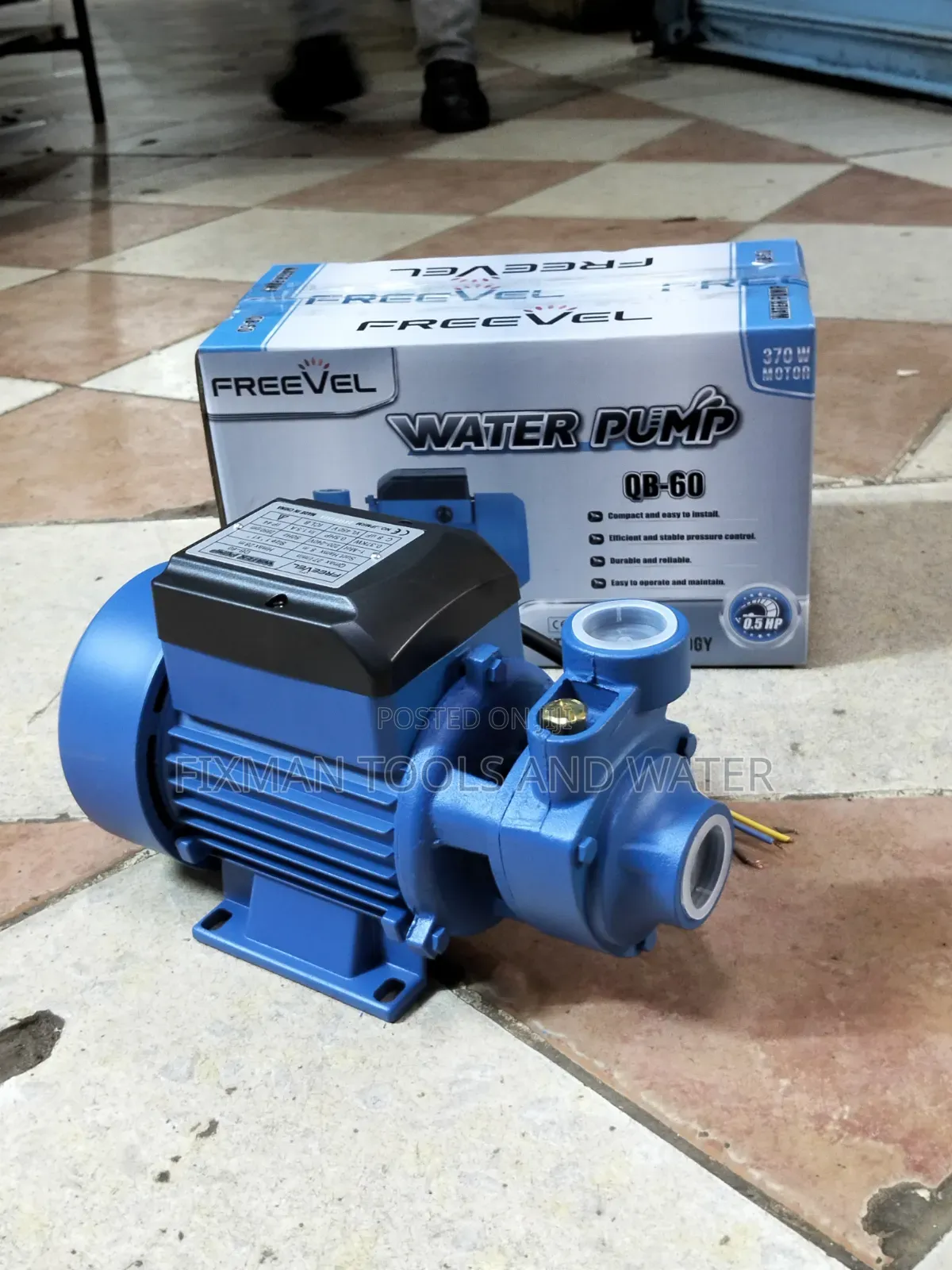 Top Rift Freevel Water Pump 0.5 Hp 30m Domestic and Apartments Supply