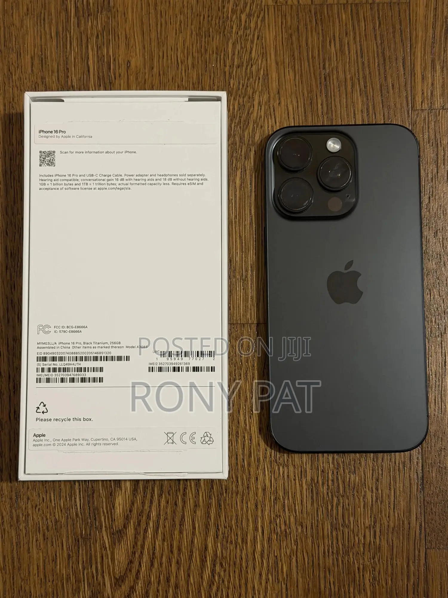 Apple iPhone 16 Pro 256 GB Black