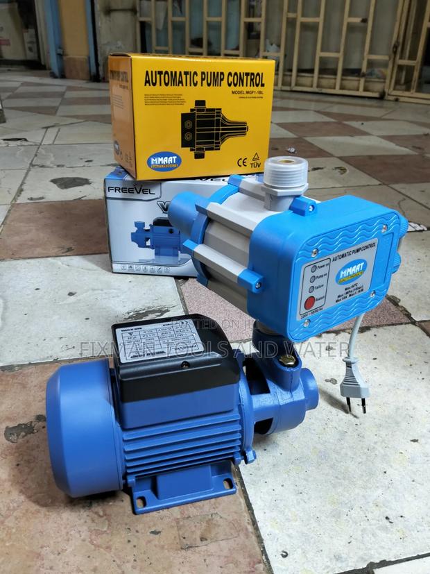 Freevel Water Pump and Pressure Control Switch 0.5 Hp 30 M Head