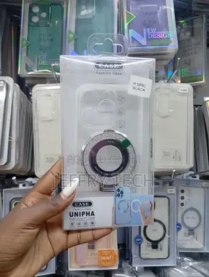 Fashion Case for the iPhone 15 Pro,A Magnetic Ring for Magsafe