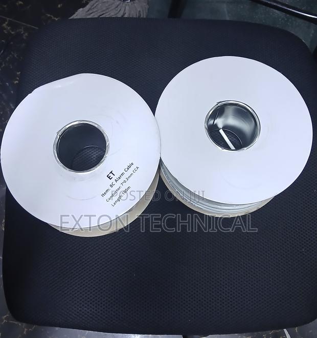 8 Core Alarm Cable White (100mt Coil)