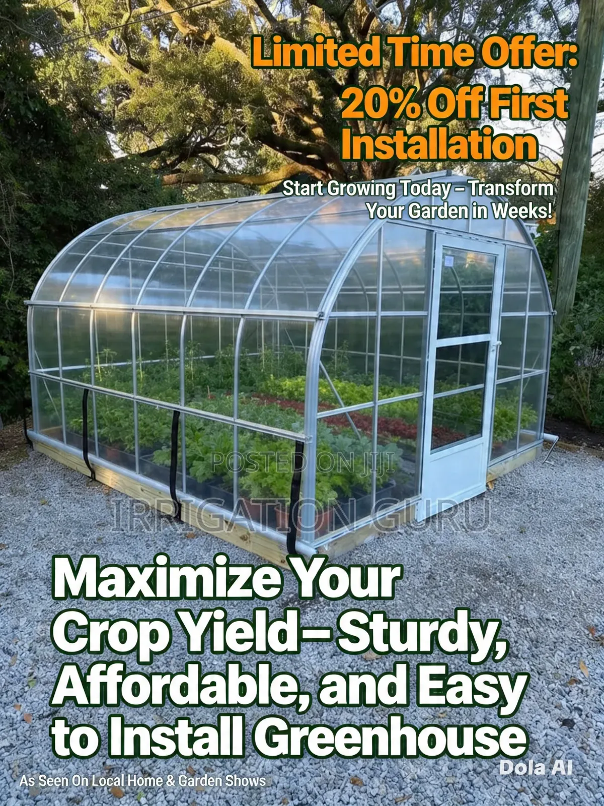 Roll of 50meters Green House
