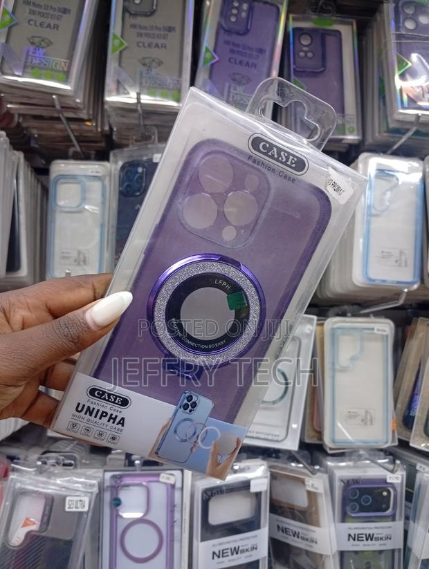 Purple Phone Case Ring Stand Designed for an iPhone Pro Max - thumbnail 2