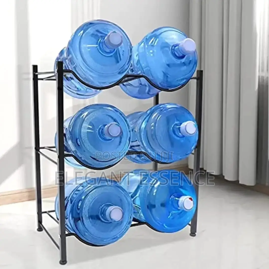 *6 Water Bottle Holder Rack: Heavy Duty Carbon Steel Rust Proof