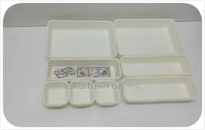8pcs Set Adjustable Plastic Drawer Organiser