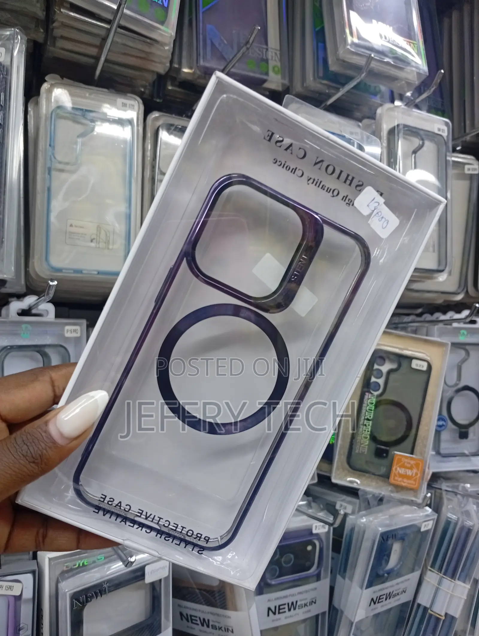 Brand Transparent Magsafe Compatible Case for an iPhone 13 Pro.