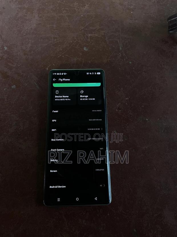 Infinix Note 40 Pro 256 GB Silver - main view