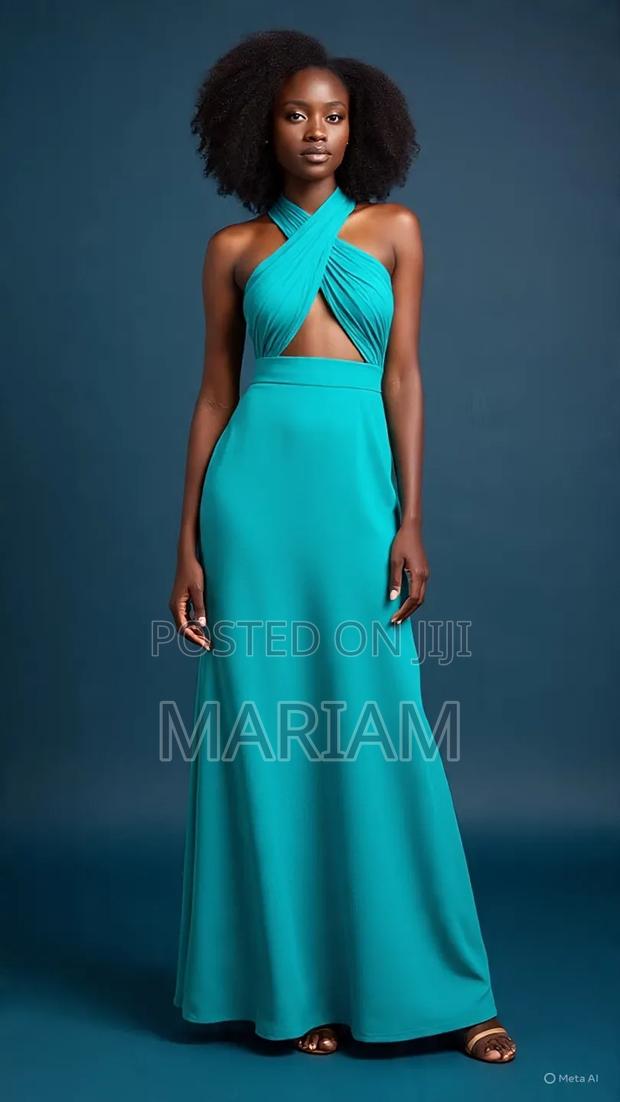 Teal Hanter Maxi Dress - Size L/×l KSH 1200 - main view