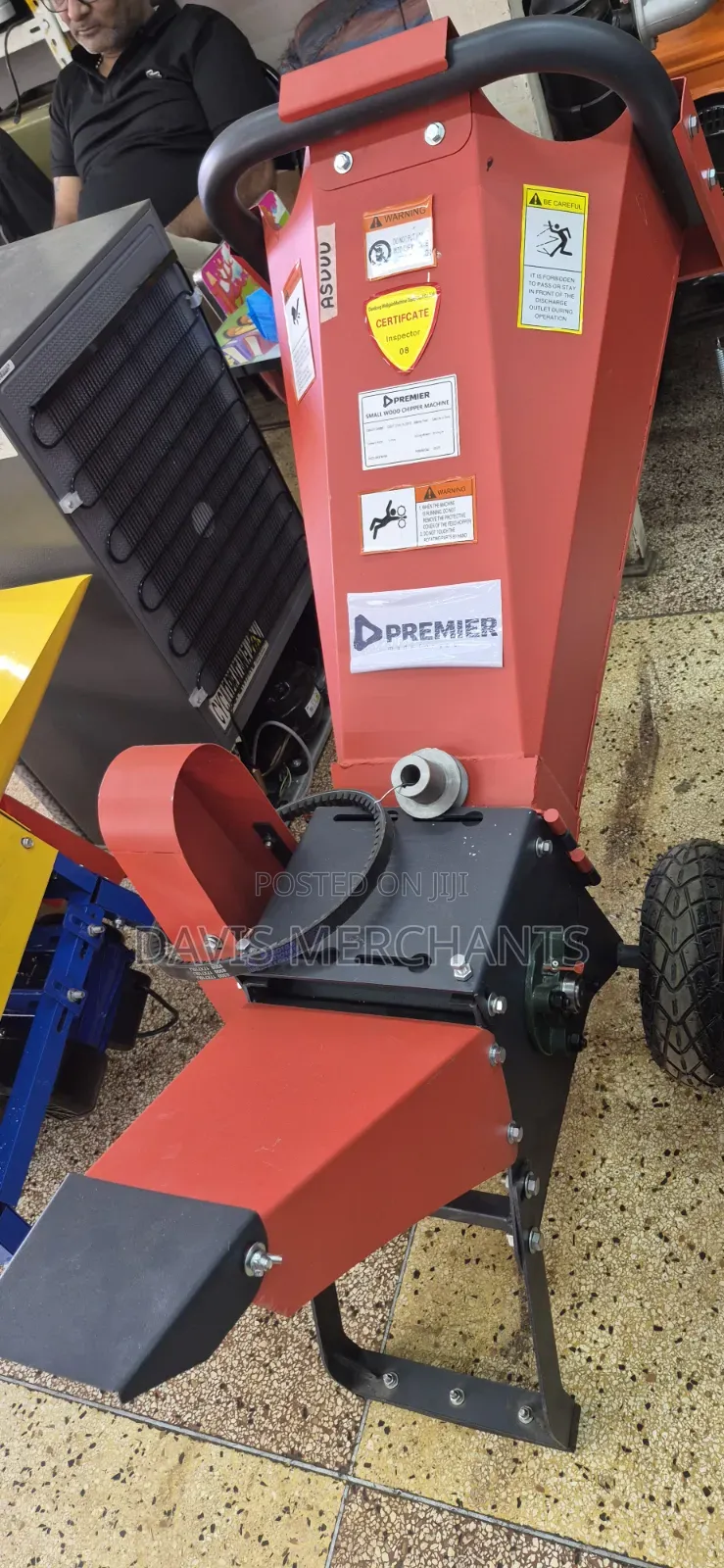Wood Chipping Machine With 2hp Motor