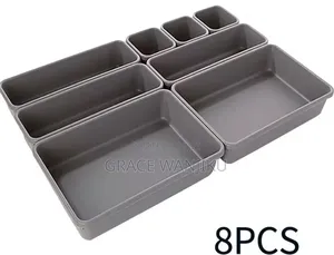 *8pcs Set Adjustable Plastic Drawer Organiser Now Available