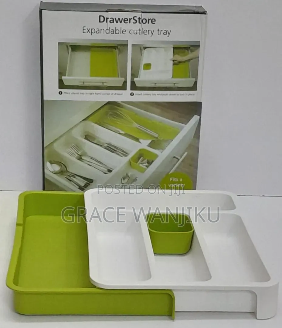 * Multipurpose Plastic Cutlery Drawer Organizer