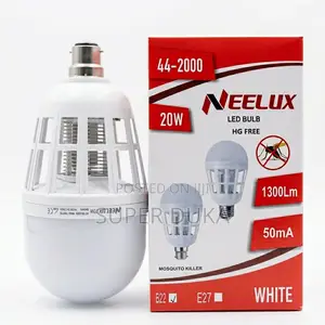 Neelux 20w Mosquito Killer Led Bulb - B22 Base, 1300lm, Insect Zapper