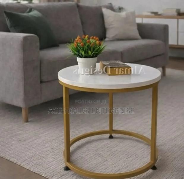 Nobel MDF Wooden Round Coffee Table - 45*50cm