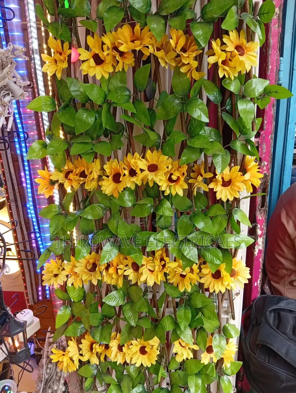 Decorative Artificial Sunflower Artificial Fence Measurements 3m by 1m