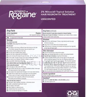 Women’S Rogaine 2% Minoxidil Topical Solution Hair Regrowth Treatment