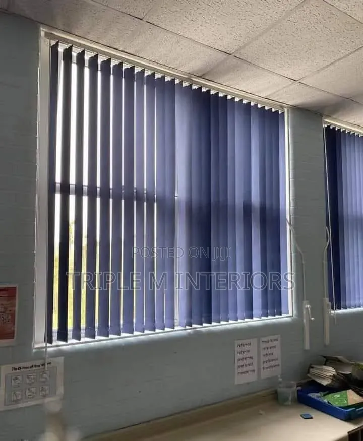 Replace Kitchen Curtains With Sleek Vertical Blinds