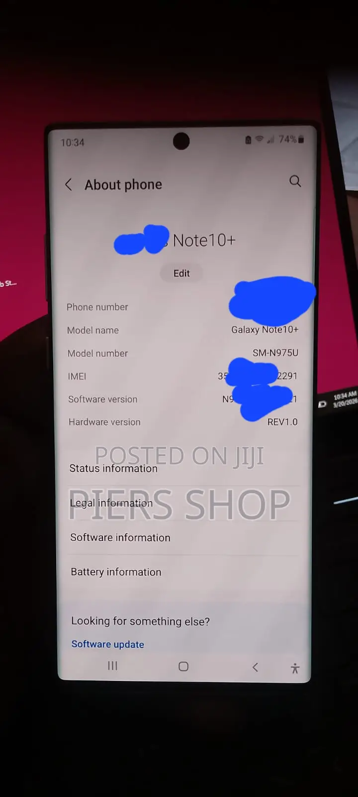 Samsung Galaxy Note 10 Plus 5G 256 GB Silver