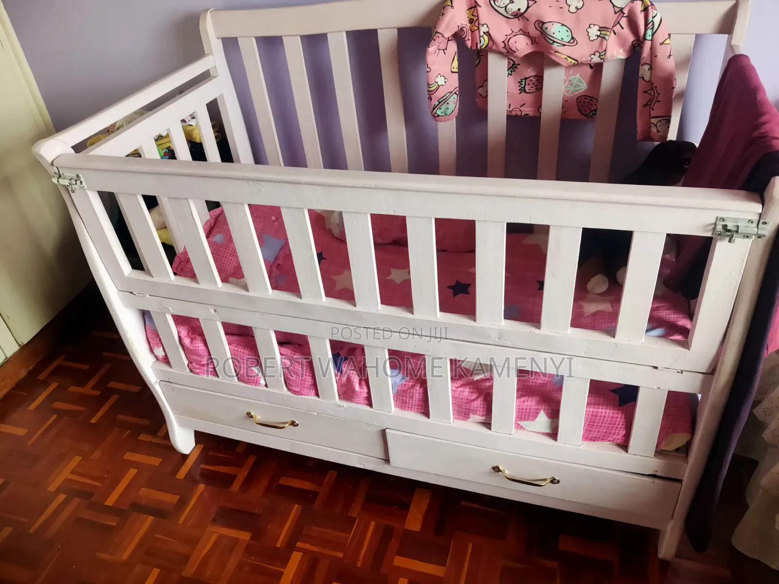 Pink Baby Cot