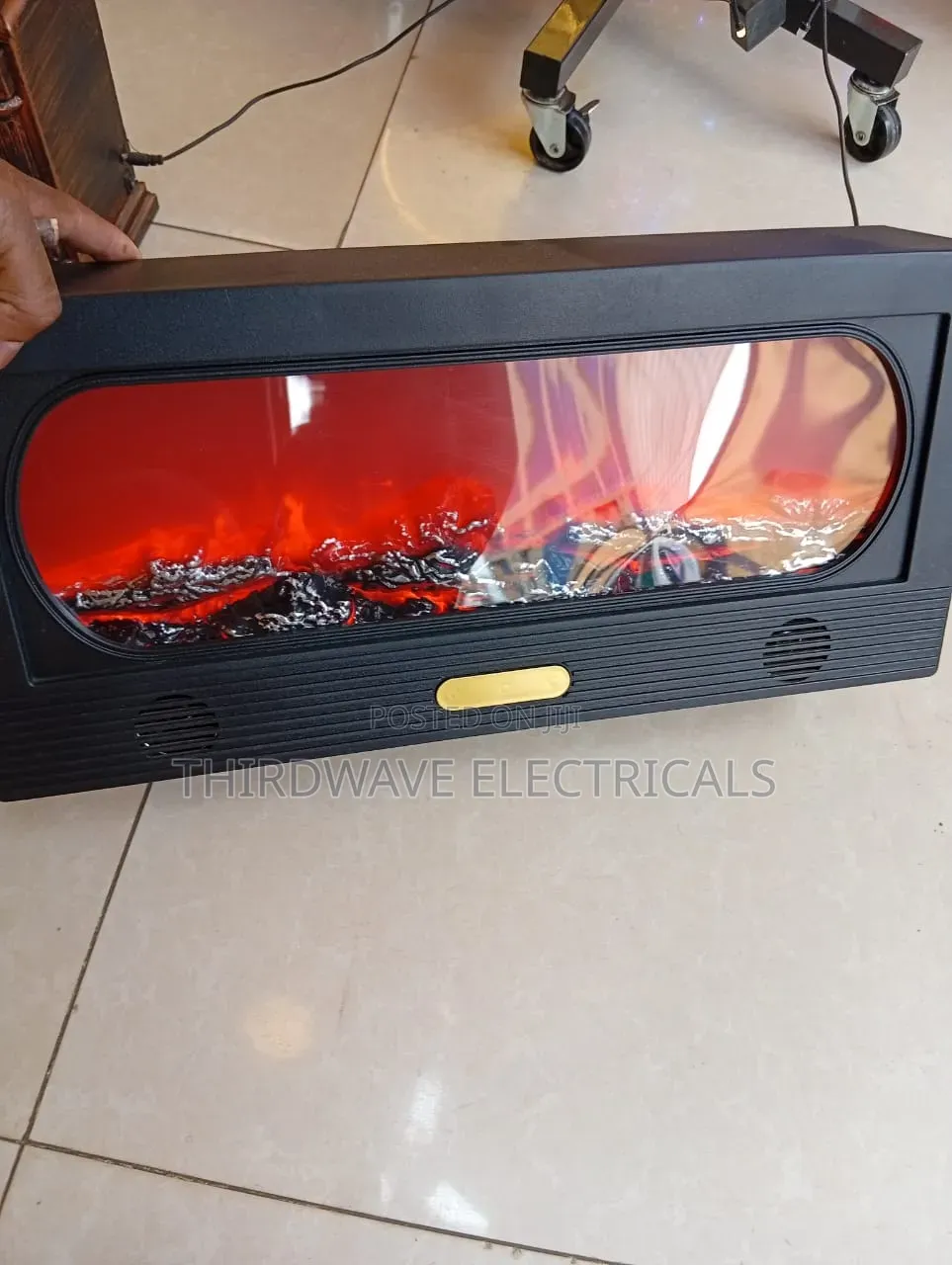 Portable Vintage Metro Kreations Led Fireplace Lantern Bv4