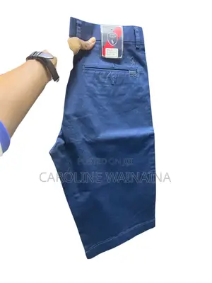 Navy Blue Khaki Shorts