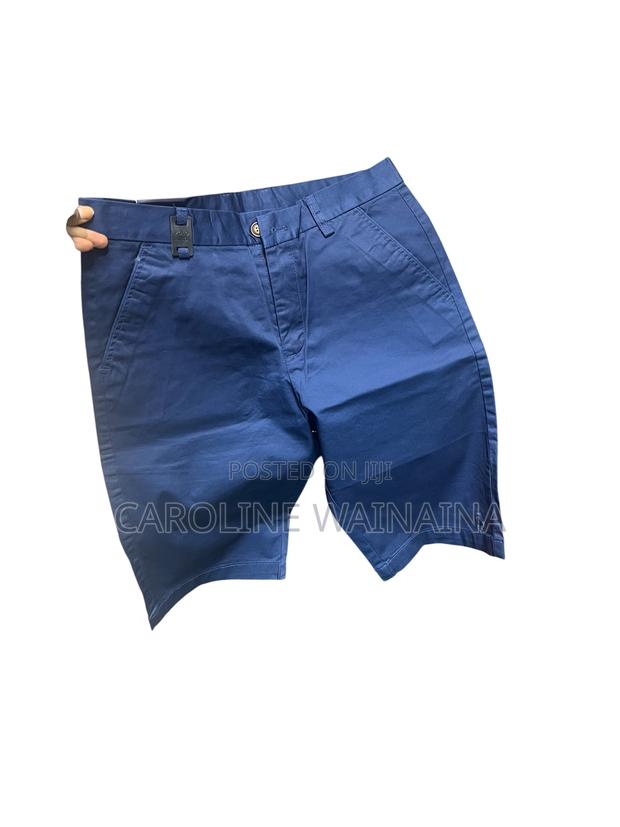 Navy Blue Khaki Shorts - thumbnail 2