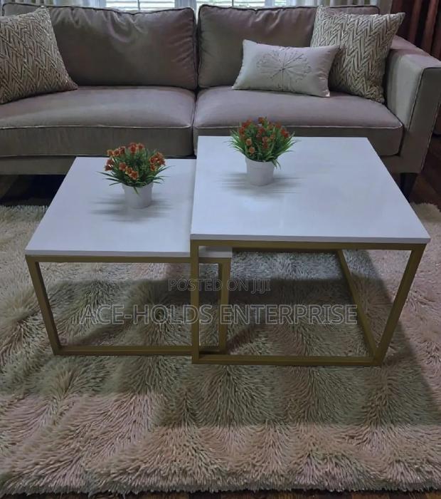 Bree Coffee Table Square Nesting Table - Minimalist Sturdy Structure