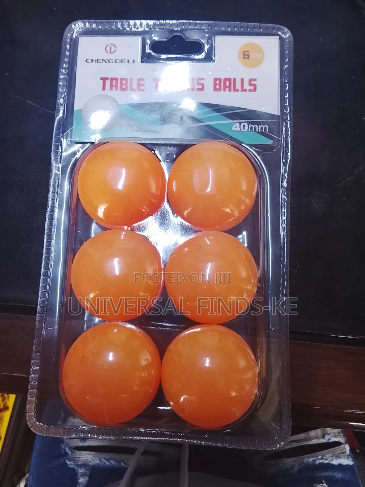 Orange 6 PCS of Table Tennis Balls