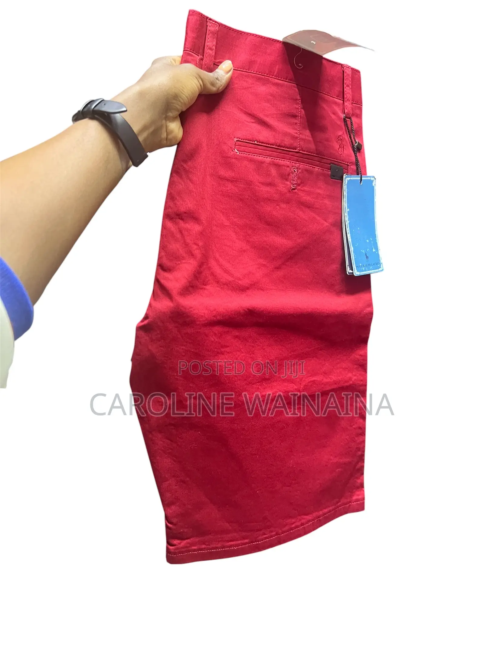 Red Khaki Shorts