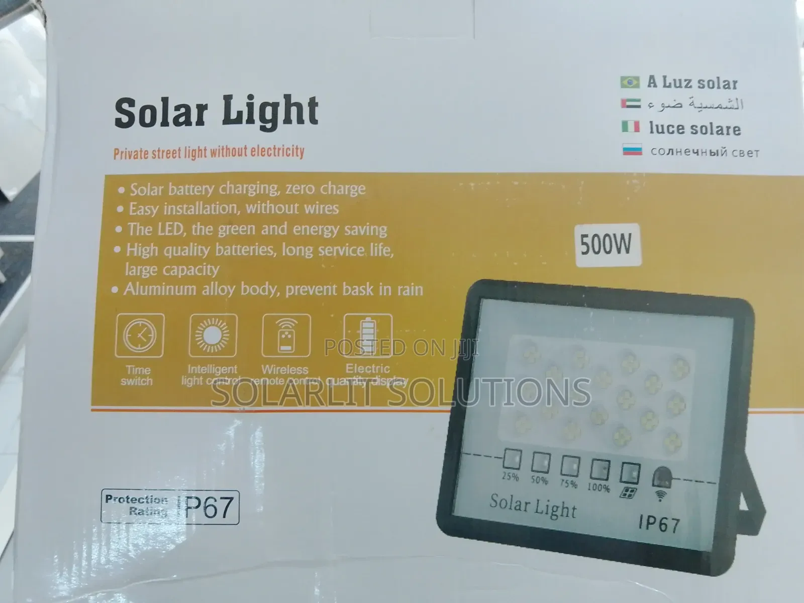 Solar Light 500w Ip67