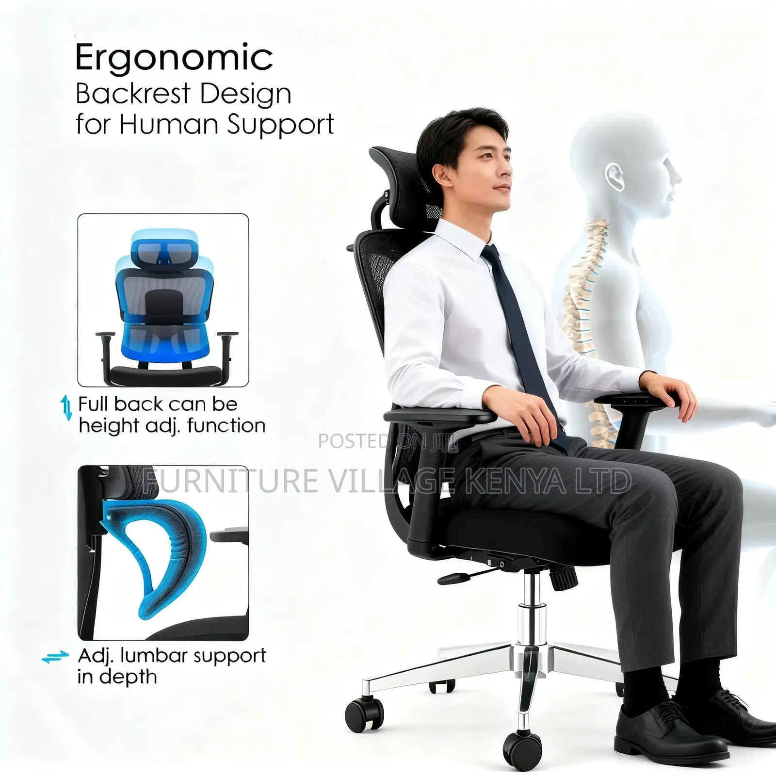 Orthopedic Mesh Swivel Meeting Chair
