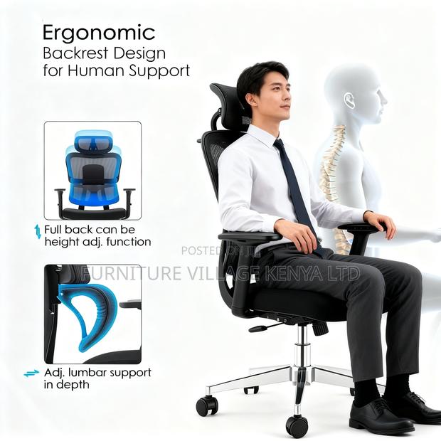 Orthopedic Mesh Swivel Meeting Chair - thumbnail 9