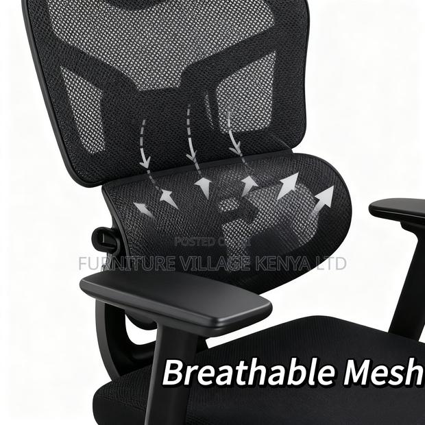 Orthopedic Mesh Swivel Meeting Chair - thumbnail 10