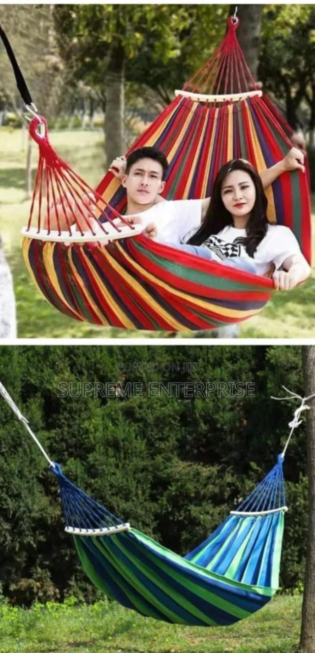 Striped Outdoor Hammock
