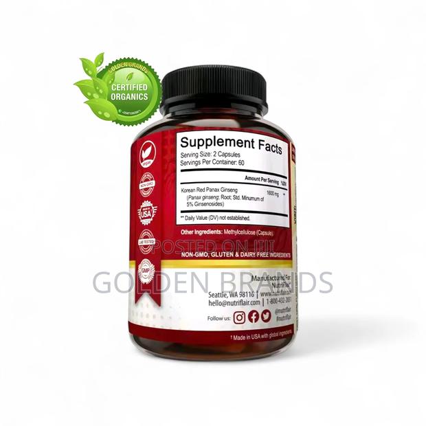 Pure Red Ginseng Extract for Energy, Focus, Vitality Boost - thumbnail 2
