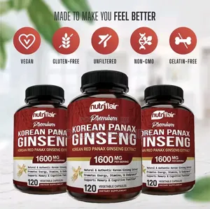Pure Red Ginseng Extract for Energy, Focus, Vitality Boost