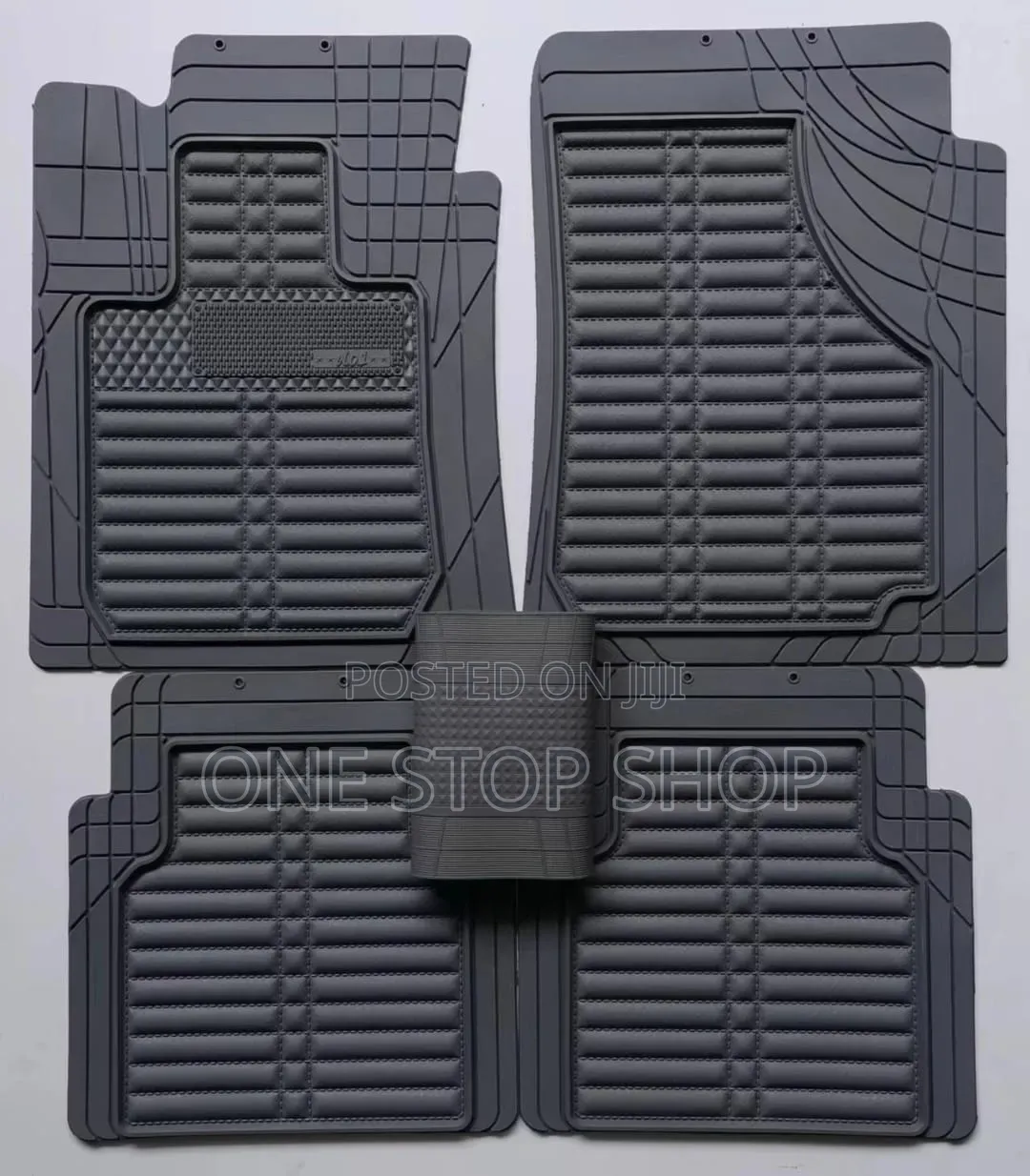 5pc Black Car Interior 3d Dirt Collector Mats