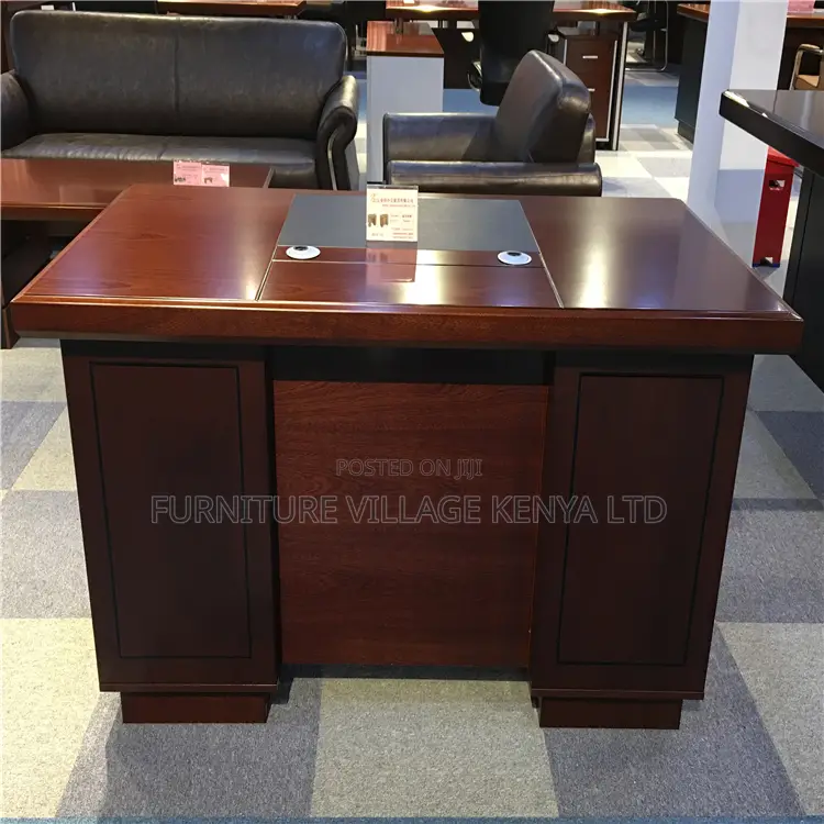 1.2m Mahogany Executive Computer Desk With Drawers