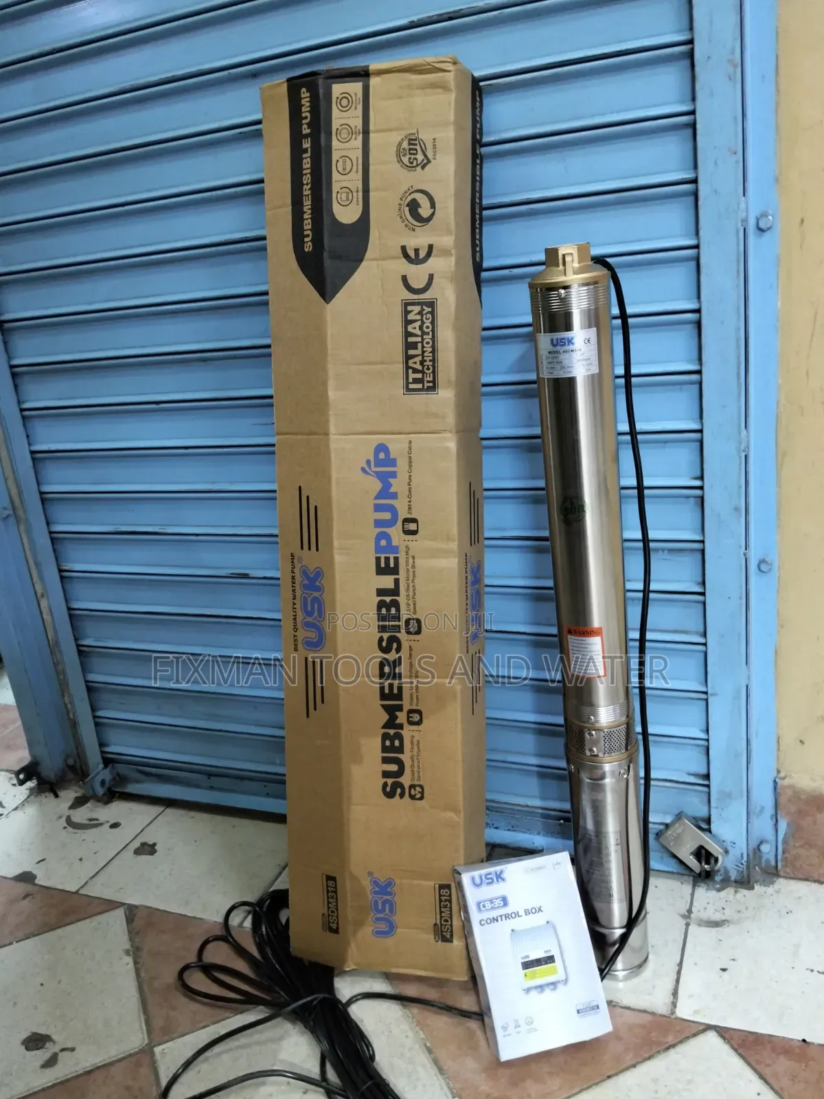 Commercial Usk Submersible Water Pump 1.5 Hp Head 119m 1100 Watts