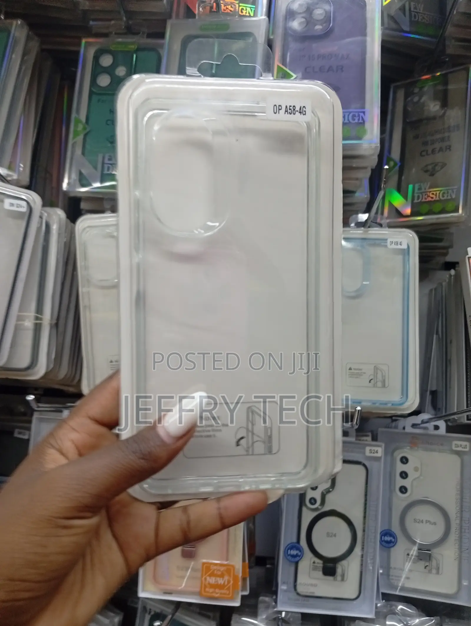 Clear Tpu Phone Case Designed for the Oppo A58 4g Smartphone.