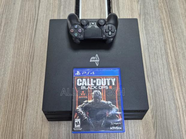 Sony Playstation 4 Pro Console With One Pad and One Game Call of Duty.