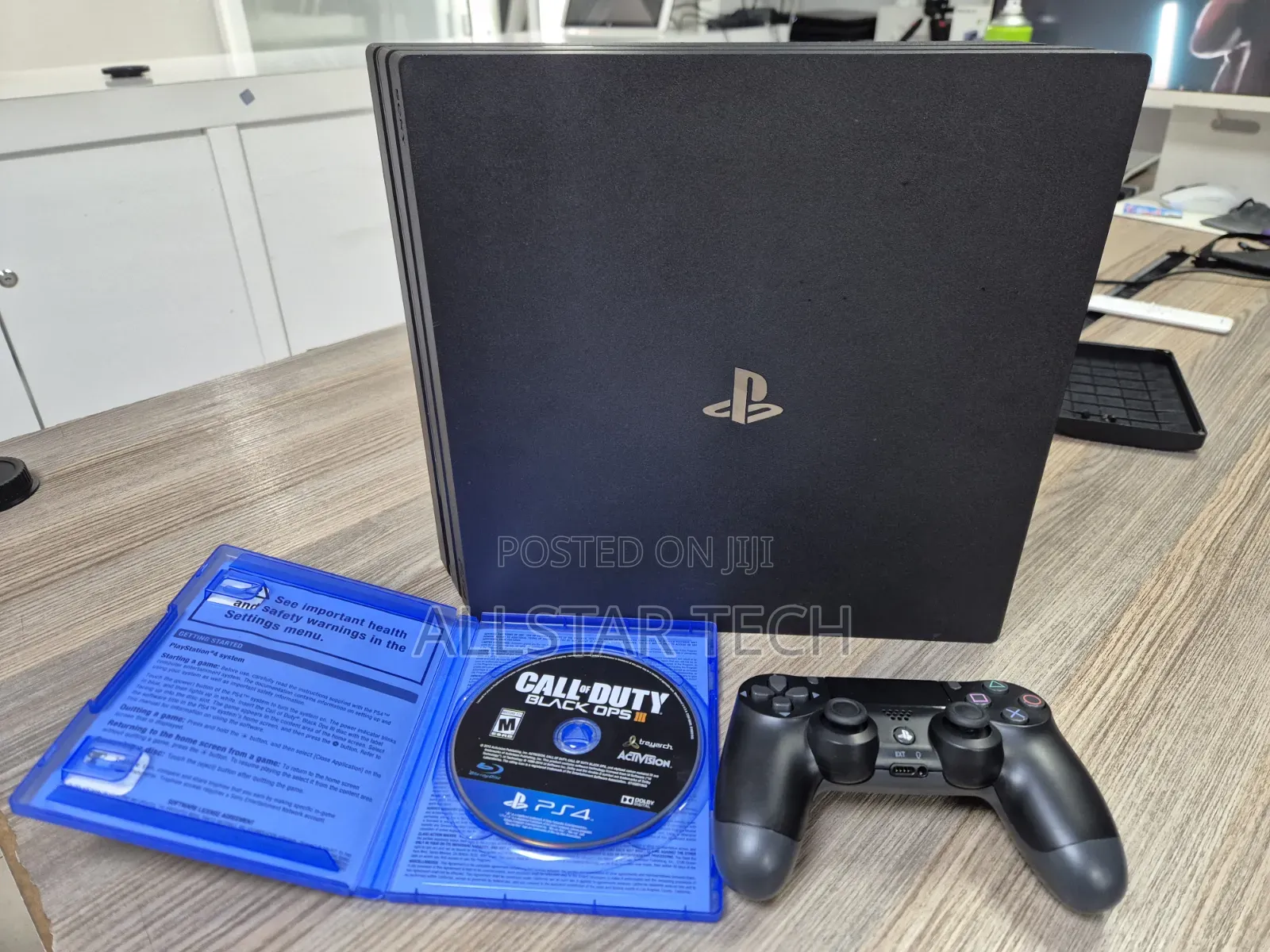 Sony Playstation 4 Pro Console With One Pad and One Game Call of Duty.