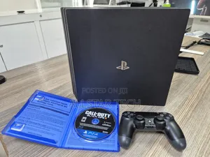 Sony Playstation 4 Pro Console With One Pad and One Game Call of Duty.