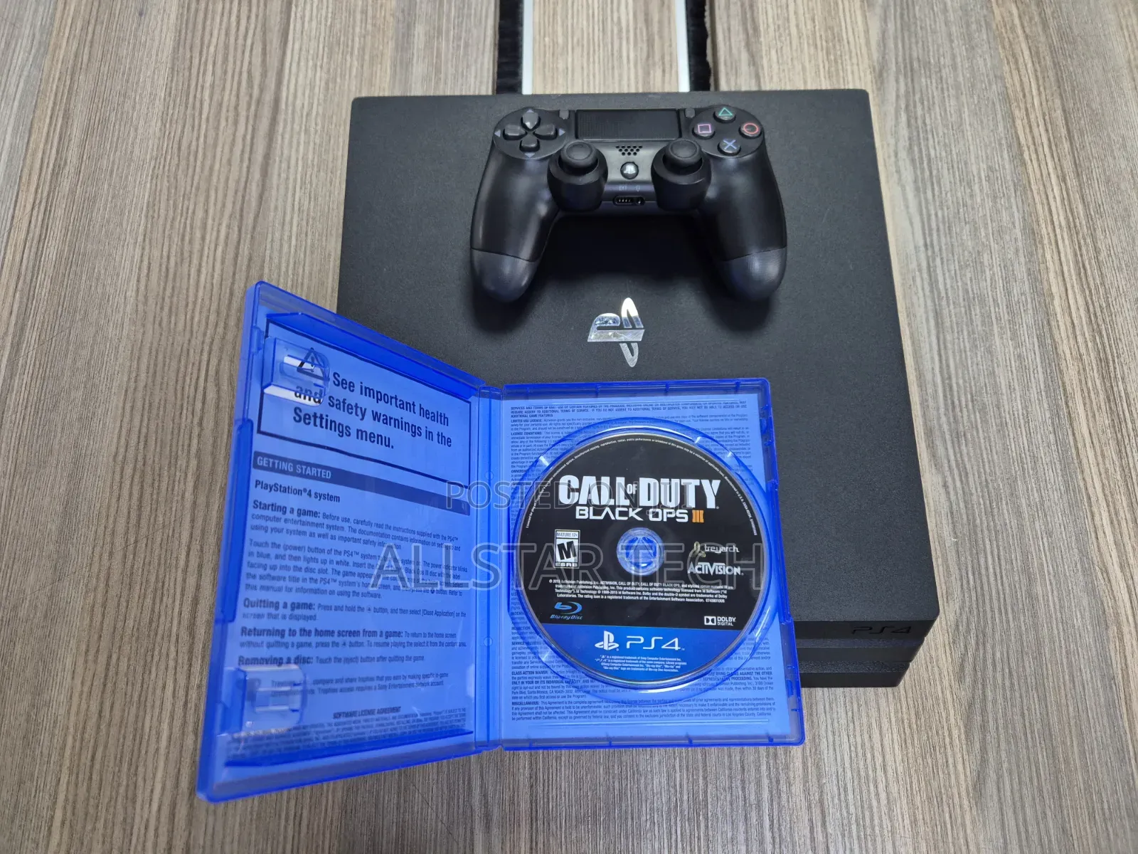 Sony Playstation 4 Pro Console With One Pad and One Game Call of Duty.