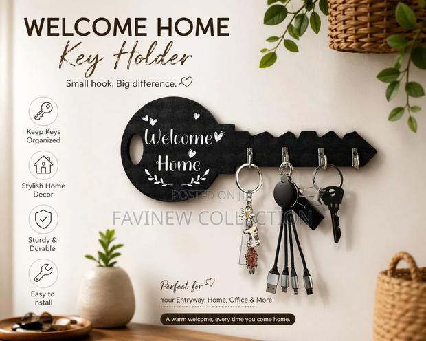Keep Your Keys Organized in Style With This “Welcome Home” Key Holder