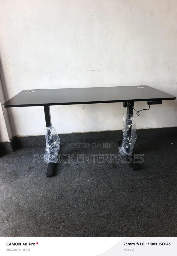 Modern Adjustable Motorists Electric Computer/ Study Desk Black - thumbnail 3